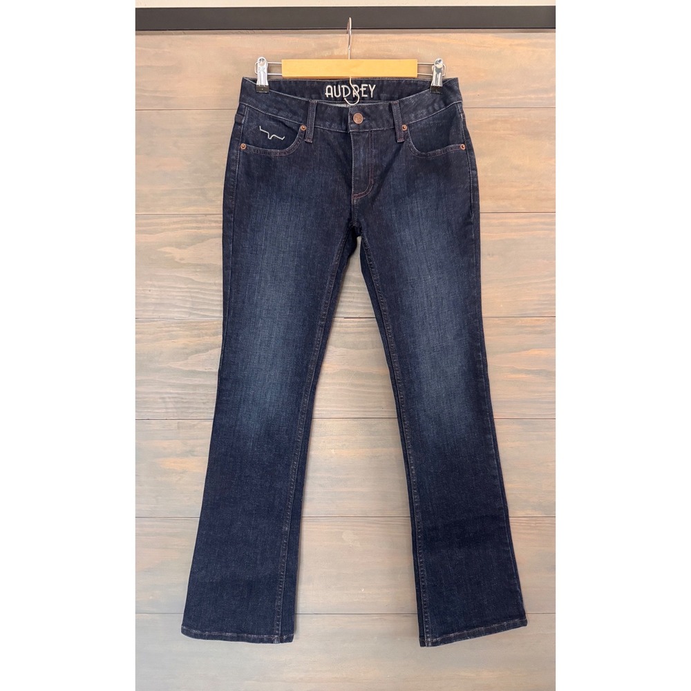 Kimes Ranch Audrey‎ Dark Wash Mid Rise Bootcut Western Jeans Womens 2/30